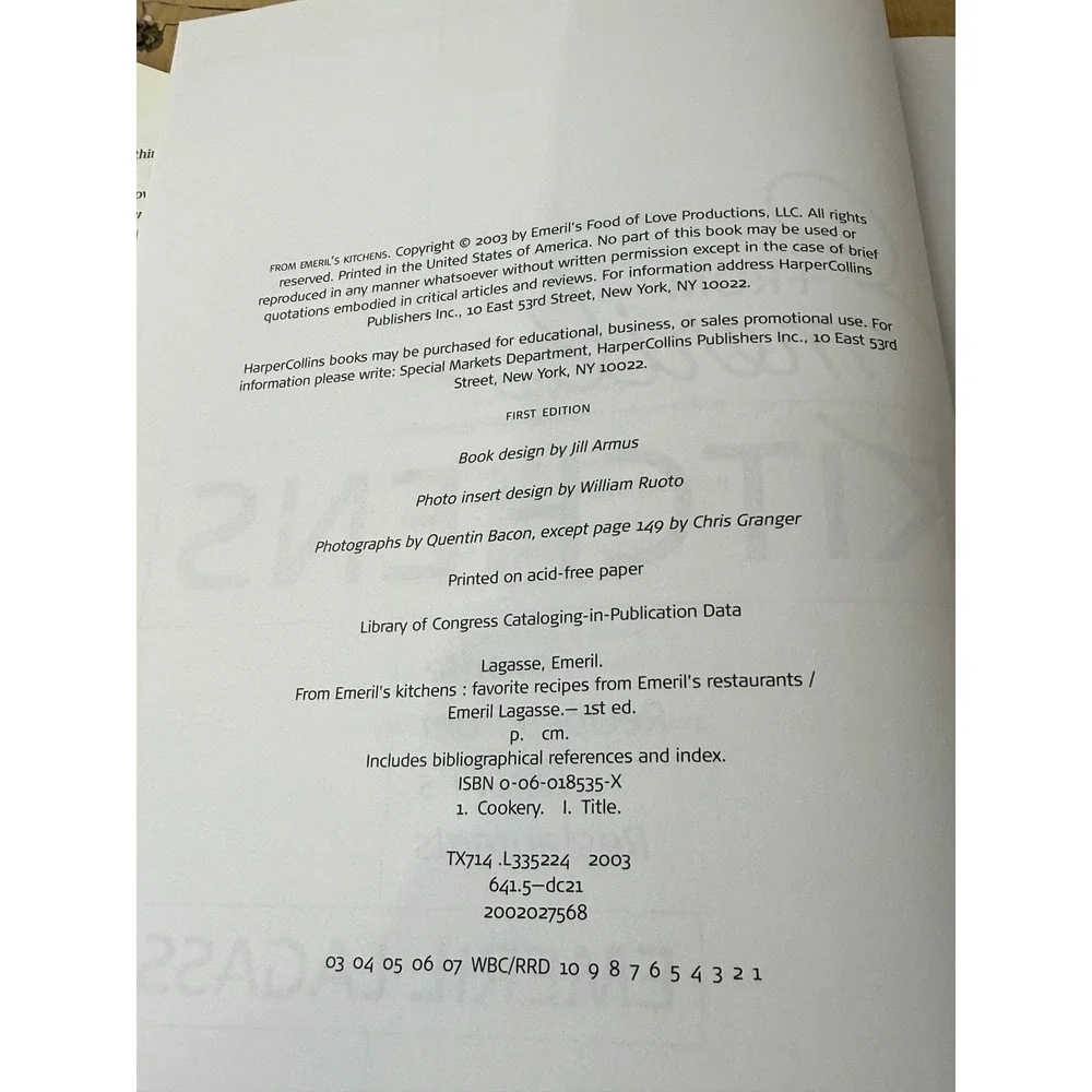Emeril Lagasse Favorite Recipes From Emerils Restaurants Cookbook